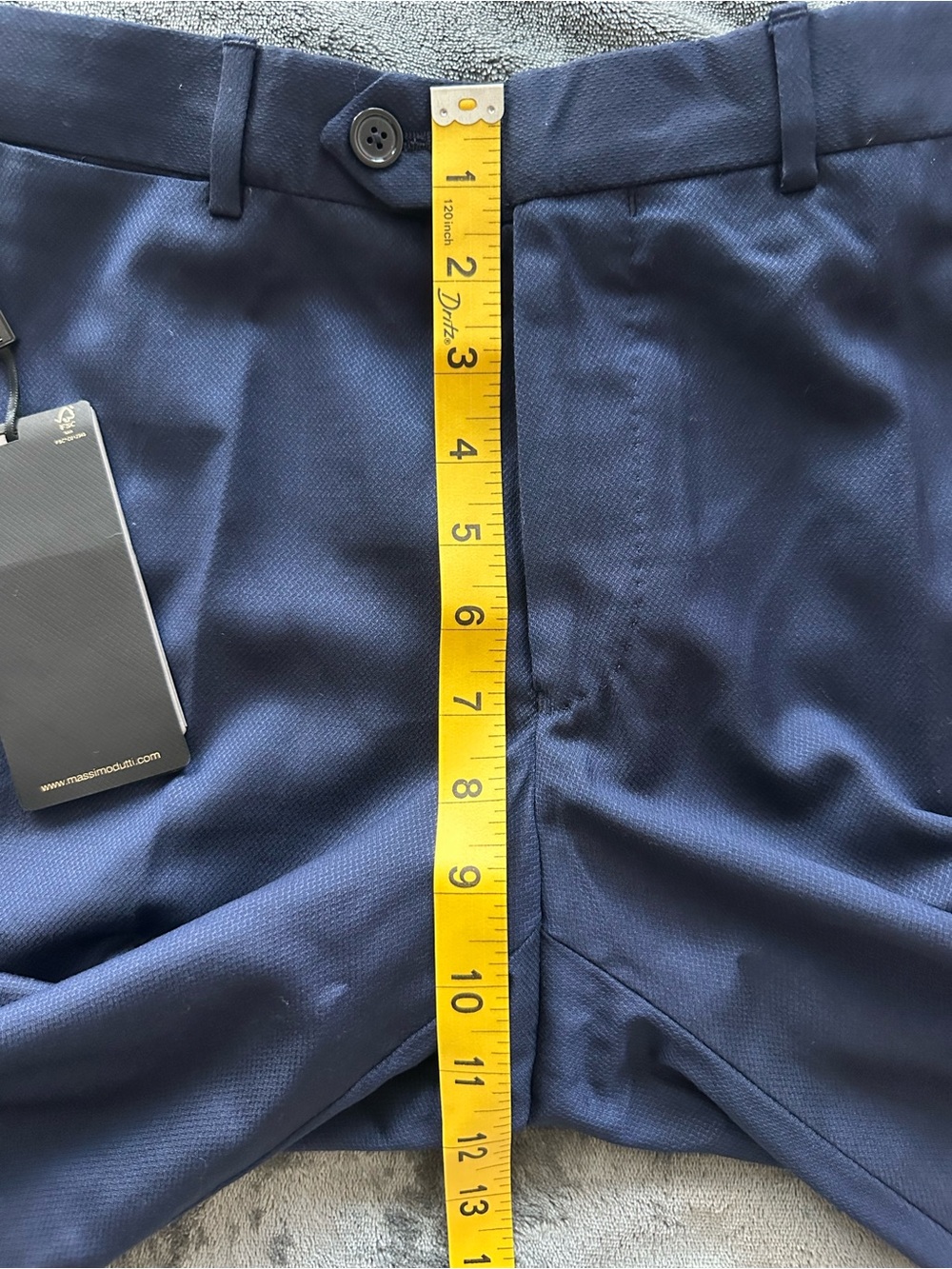 Massimo Dutti Men’s Navy Super 120’s Wool Dress Pants Size 31 NWT - Picture 13 of 16